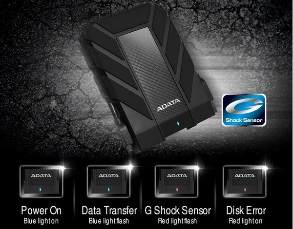 三防+G-Shock检测：ADATA 威刚 发布 HD710 Pro 机械硬盘