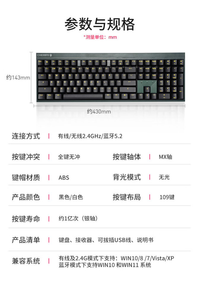 樱桃 MX2.0S 机械键盘新增“夜鹰”、“苍穹”配色，搭配 MX 银轴/红轴
