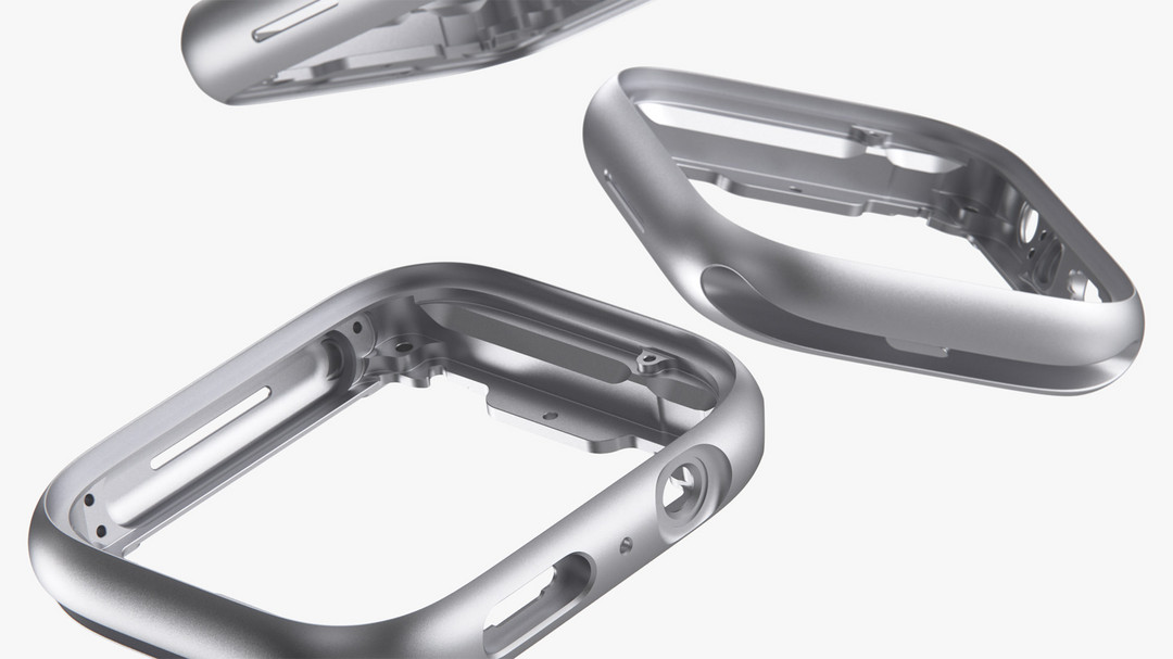全新 Apple Watch 系列产品在关键组件中采用再生金属，包括使用 100% 再生铝金属打造 Apple Watch Series 9 表壳。