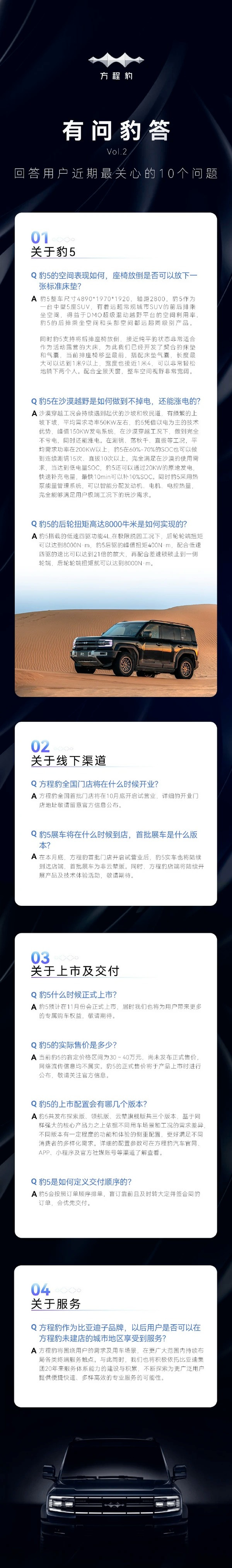 方程豹汽车：豹 5 预计 11 月上市，网络流传售价信息均不属实