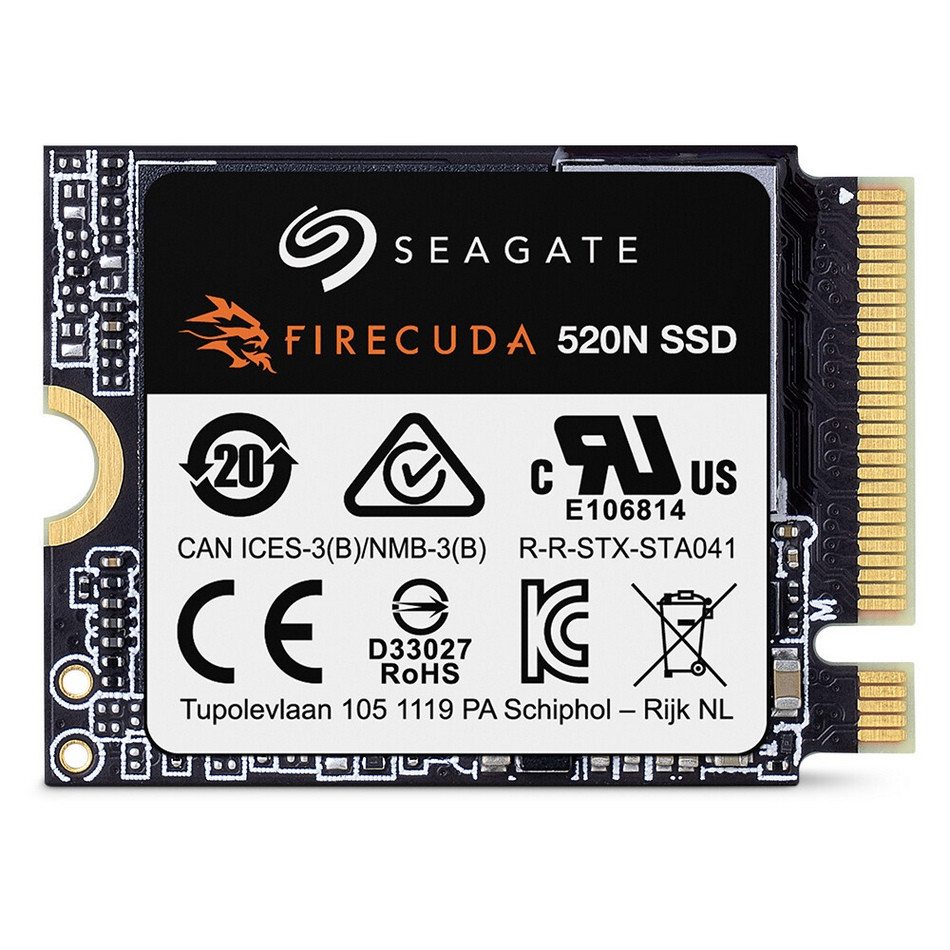 紧凑小巧、最高2TB：希捷发布 FireCuda 520N NVMe 固态硬盘