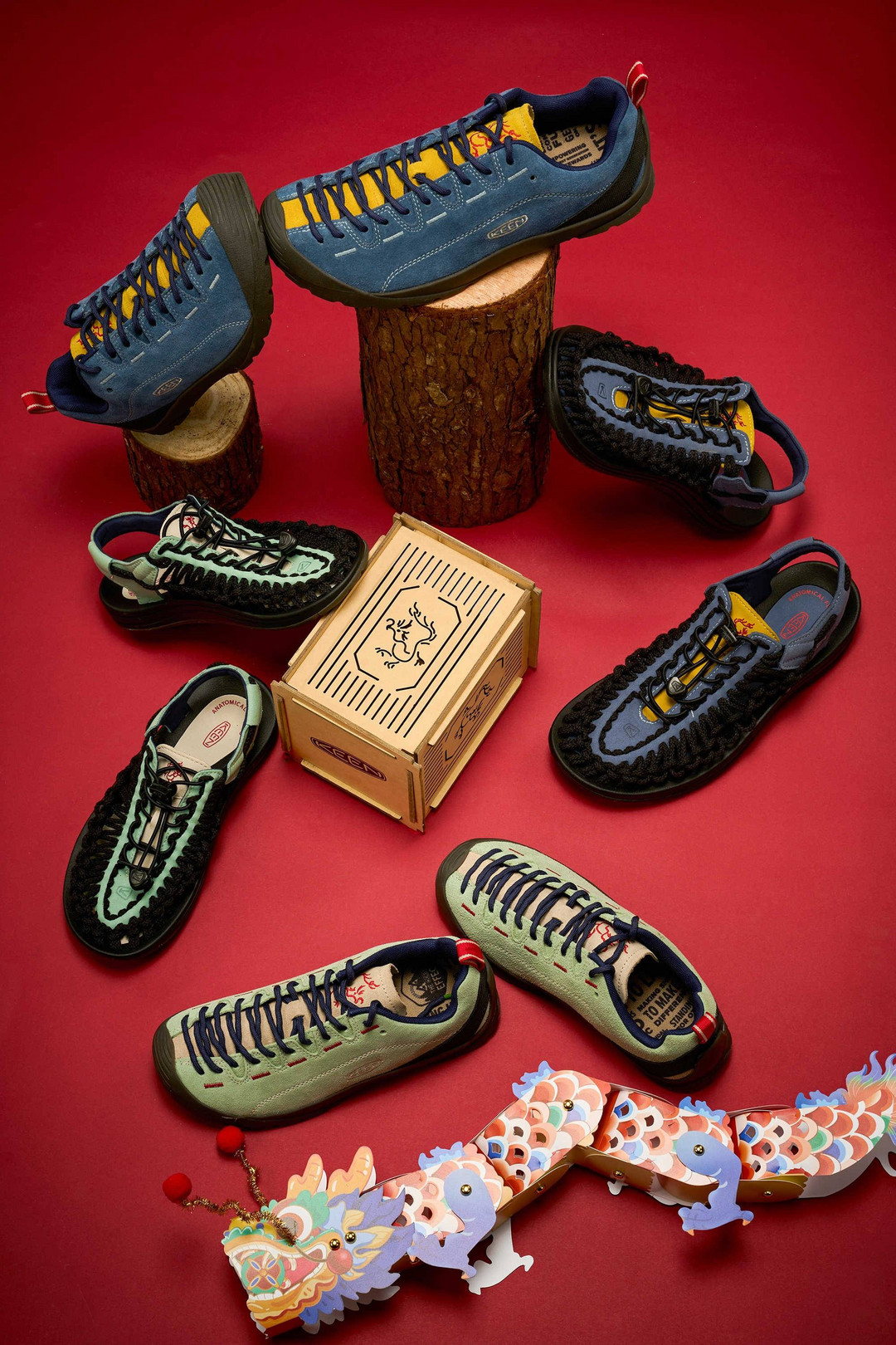 KEEN发布中国龙年限定系列，含JASPER和UNEEK鞋款