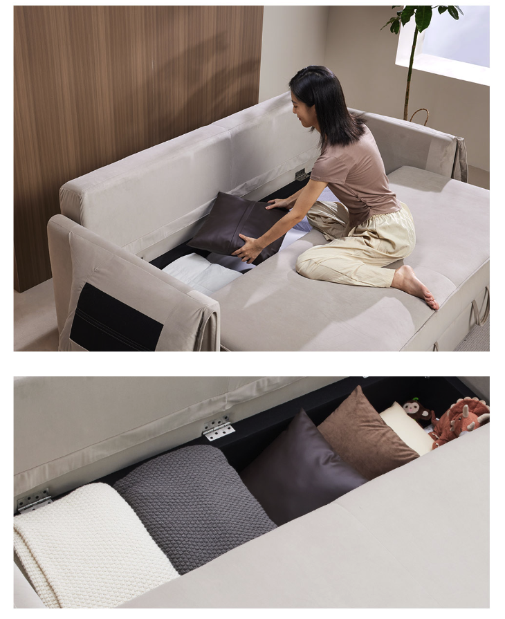 小米有品预售ACE全能收纳沙发床，198L容量+143.5大坐深+仙护盾抗菌