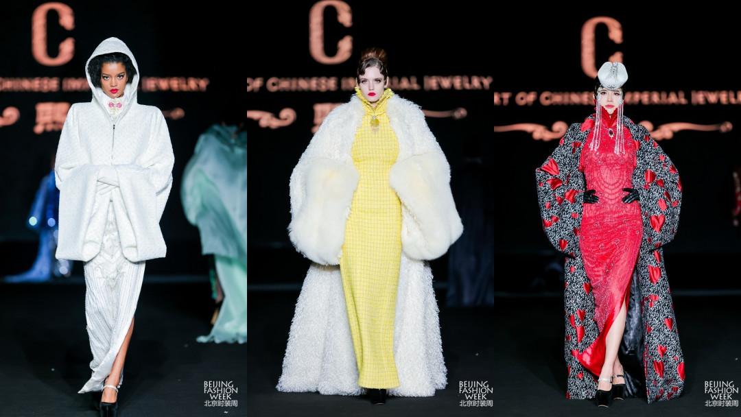 北京时装周胡社光百件旗袍秀穿梭在中式旗袍上的民族文化
