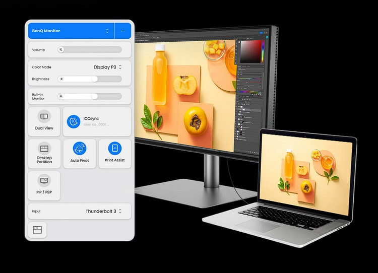 BenQ 明基推出 PD3225U 4K 设计师专业显示器、为 MacBook 优化、潘通色彩双认证