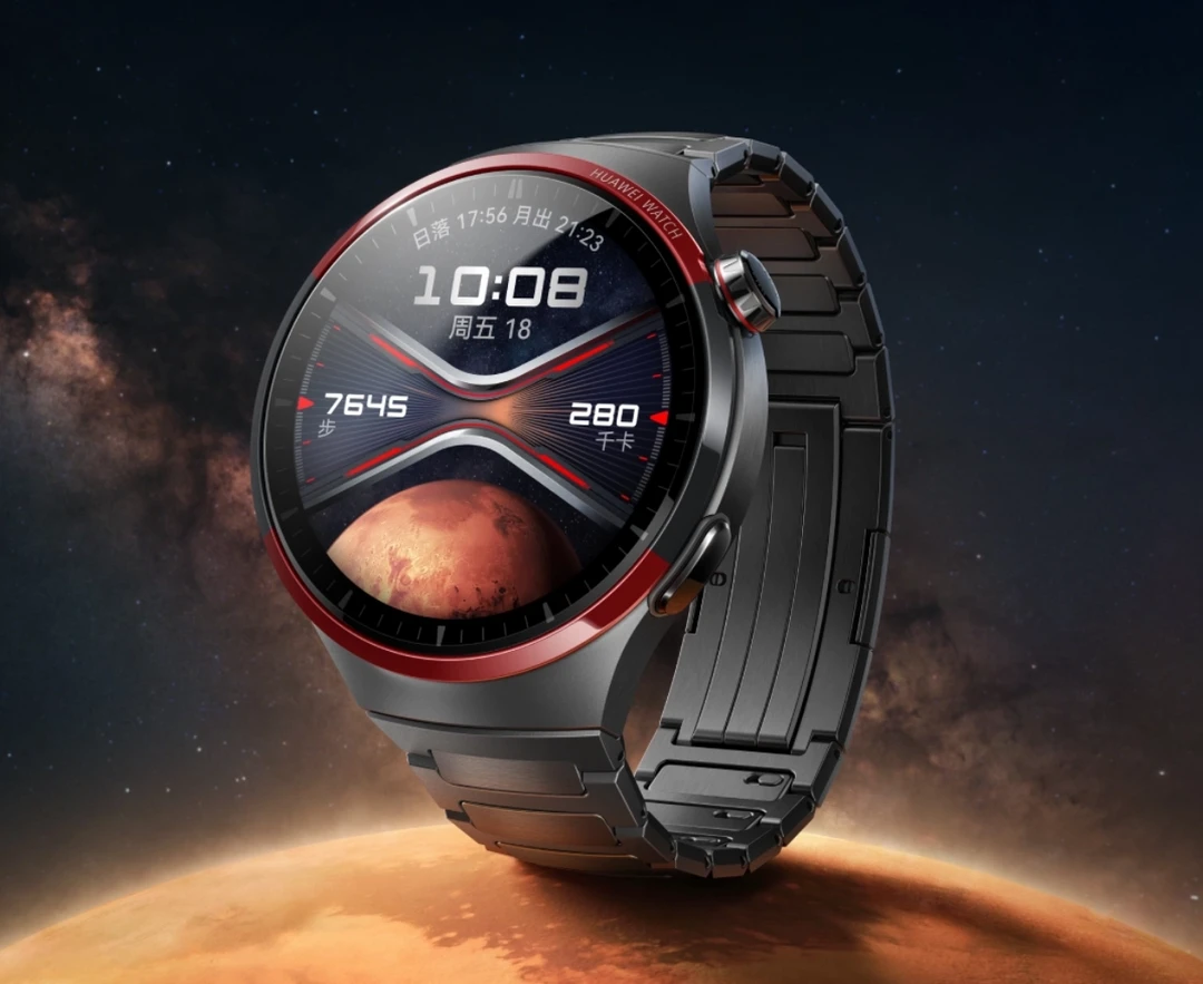 华为 watch 4 pro 太空探索版,这是首款持 icce uwb 标准的手表,4