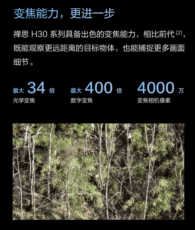 大疆禅思 H30 系列发布：400倍变焦、3000米激光测距、集成五大模组