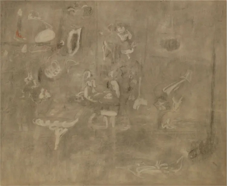 Arshile Gorky, Untitled(Gray drawing(Pastoral)), 1946-1947