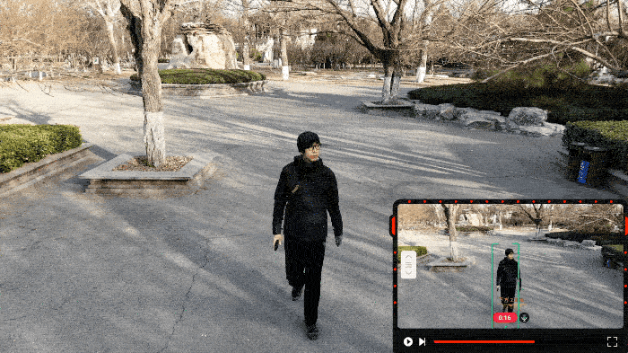DJI Flip利用定向跟随功能实现正面跟拍