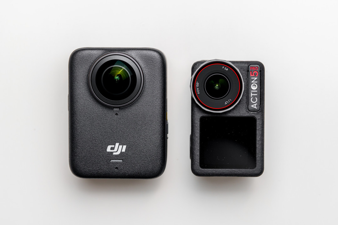 左:Osmo 360;右:Action 5 Pro