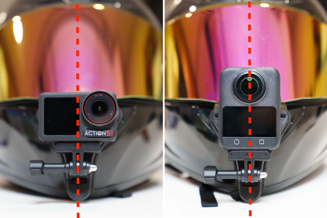 左:Action 5 Pro;右:Osmo 360
